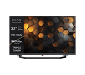 TV DLED 32" - PEAQ PTV 32H-5024C, HD-ready, Triple Tuner, Dolby Audio, Negro