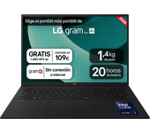 Portátil - LG 17ZD90T-G.AX78B, 17" WQXGA, Intel® Evo™ Edition Core™ Ultra 7-255H, 16 GB RAM, 1 TB SSD, Arc™ GPU, FreeDOS