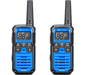 Walkie Talkie - Midland XT50 Pro, Carga Rápida, 85 canales (69 LPD + 16 PMR446), USB, Alcance de 8 km, Azul