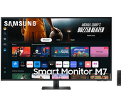 Monitor - Samsung Smart M7 LS43DM702UUXEN, 43", UHD 4K, 4ms, 60Hz, Wireless Display, HDMI 2 EA, USB 3, WiFi, Bluetooth, Negro