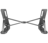 Soporte elevador - Hama 00126813, Carga Máxima 5 kg, Antideslizante, Inclinable, 6 Niveles, Tamaño de portátil: 40 cm, Plata