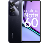 Móvil - realme Note 60, Negro, 128 GB, 6GB, 6.75" HD+, UNISOC T612 Octa-core, 5000 mAh