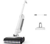 Fregona eléctrica - Rowenta X Clean 10 GZ7035, 2 en 1, Aspira y friega, Sin cable, Wet & dry, Gran autonomía, Blanco