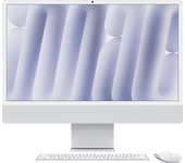 Apple iMac (2024) 24" Retina 4.5K, Chip M4, CPU de 8 núcleos, GPU 16GB RAM, 256 GB SSD, Gigabit Ethernet, Plata