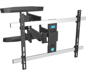 Soporte TV - ISY ITV 3600, De 48"- 85", VESA max. 600 x 400 mm, Carga máx. 50 kg, Full Motion, Negro