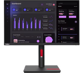 Monitor - Lenovo ThinkVision T24i-30 Profesional, 23.8 ", Full HD 1920x1080, 6 ms, 50 60 Hz, Eyesafe® Display 2.0, Raven Black