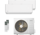 Aire acondicionado Split 2 x 1 - Daitsu Free Max DSM-912KDT-4, 3010 fg/h, Wi-Fi, Inverter, Blanco