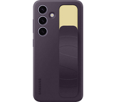 Funda móvil - Samsung, Para Galaxy S24, Con soporte, Resistente a golpes y rayones, Morado