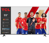 TV LED 55" - TCL 55P6K, UHD 4K, AiPQ, Smart TV, DVB-T2, 60 Hz, Negro