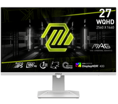 Monitor gaming - MSI MAG 274QRFW, 27", WQHD, 1 ms, 180 Hz, 2x HDMI, 1x DisplayPort, Blanco
