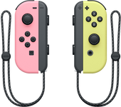 Mando Nintendo Switch - Joy-Con Set, Switch, Izquierda y Derecha, Vibración HD, Rosa Amarillo pastel
