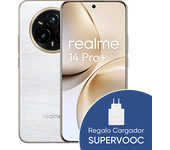 Móvil - realme 14 Pro+, Blanco, 512 GB, 12 GB RAM, 6.83" Curva cuádruple sin biseles, Qualcomm Snapdragon® 7s de 3.ª generación, 6000 mAh