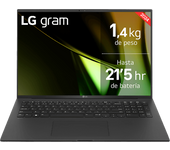 REACONDICIONADO Seminuevo Muy bueno Portátil - LG 17Z90S-G.AD89B, 17" WQXGA, Intel® Core™ Evo™ Ultra 7-155H, 32 GB RAM, 1 TB SSD, Arc™ GPU, W11H, Gris