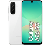 Móvil - Samsung Galaxy A26 5G, Blanco, 128 GB, 6 GB RAM , 6.7" FHD+ Super AMOLED, Exynos 1380, 5000 mAh, Android 15