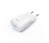 Cargador móvil - Hama 00201645, USB-A, 6W, Luz LED, Blanco