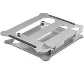 Soporte elevador - Hama 00126815, Tamaño del Portátil 40 cm, Antideslizante, Inclinable, Carga Máxima 5 kg, Plata