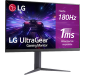 Monitor gaming - LG UltraGear™ 32GS75Q-B, 32" QHD, 180 Hz, 1 ms, IPS, 2x HDMI, AMD FreeSync™, Altura ajustable, Morado Grisáceo