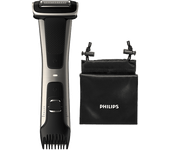 Afeitadora corporal - Philips S7000 BG7025/15, afeita y recorta, uso en seco mojado, 1 peines-guía ajustable 3-11mm, 80 min autonomía, Plata