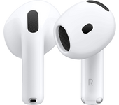 Apple AirPods 4 (2024 4ª gen), Inalámbricos, Bluetooth®, Estuche de carga USB-C, Chip H2, Siri, Blanco