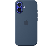 Apple Funda de silicona con MagSafe para iPhone 16, Azul denim