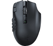 Ratón gaming - Razer Naga V2 Hyperspeed, Inalámbrico, 30000 DPI, 21 controles programables, Hasta 250 h, Negro