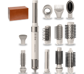 REACONDICIONADO Seminuevo Muy bueno Moldeador - Cecotec Bamba CeramicCare 12in1 AirGlam Champagne, Tecnología Coanda, 3 vel, temp, 1400W
