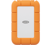 Disco duro SSD externo 2TB - Lacie Rugged, 2TB, USB-C, 2.5", Naranja