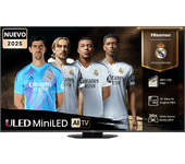 TV Mini LED 65" - Hisense 65U8Q, UHD 4K, Sensor Luz IA, Quantum Dot, Sonido 4.1.2, Anti-Reflection Pro, 165 Hz, Negro