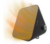 Calefactor - Cecotec ReadyWarm 1500 Max Ceramic Design Black, W, 3 modos, 15 m², Termostato regulable, Ligero, Black
