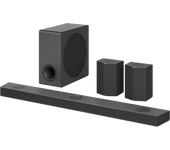 REACONDICIONADO Seminuevo Bueno Barra de sonido - LG S95QR, Bluetooth, Subwoofer Inalámbrico, 810 W, Plateado Acero Oscuro