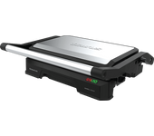 Grill - Taurus Mygrill Legend, Parrilla eléctrica,1000 W, Apertura 180º, Antiadherente libre PFOA, Placas adaptables, Gris
