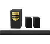 Barra de sonido - LG S40TR, Bluetooth, 400 W, 4.1 canales con subwoofer, Dolby Digital y DTS, Negro