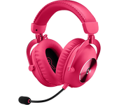 Logitech G PRO X 2 LIGHTSPEED Auriculares Inalámbricos Bluetooth Gaming Magenta