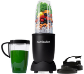 Batidora de vaso - nutribullet Pro Mineral NB907MAB, 900W, Vaso personal para llevar, 0.9 L/ 0.7 L, Cuchilla acero inoxidable, Sin BPA, Negro mate