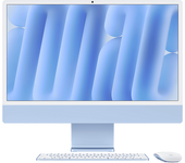 Apple iMac (2024) 24" Retina 4.5K, Chip M4, CPU de 10 núcleos, GPU 24GB RAM, 512 GB SSD, Gigabit Ethernet, Azul