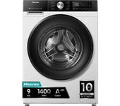 Lavadora carga frontal - Hisense WF3S9043BW3, 9 Kg, 1400 rpm, 14 programas, WiFi&Bluetooth, Clase A-30%, Blanco