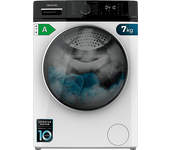 Lavadora carga frontal - Cecotec Bolero DressCode 7610 Inverter A, Capacidad 7 kg, 1400 rpm, 15 programas, Steam Max, plus, Clase White
