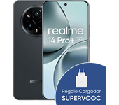 Móvil - realme 14 Pro+, Gris, 256 GB, 8 GB RAM, 6.83" Curva cuádruple sin biseles, Qualcomm Snapdragon® 7s de 3.ª generación, 6000 mAh