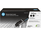 Tóner - HP NeverStop Combo 2 pack 143AD, Negro, W1143AD