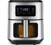 Freidora de aire - Ufesa Eagle, 1700 W, 6.5 l, 8 programas, Temporizador hasta 60 min, Función vapor, Negro