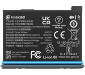 Batería cámara - Insta360 X3 Battery, 1800 mAh, Negro