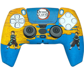 Funda + grips - FR-TEC Demon Slayer Combo Pack Tanjiro, Para mando PS5, Antideslizante, Multicolor