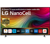 TV LED 86" - LG 86NANO81T6A, UHD 4K, Procesador Inteligente 4K α8, Smart TV, DVB-T2 (H.265), Negro