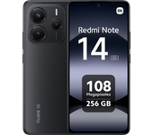 Móvil - Xiaomi Redmi Note 14 5G, Negro medianoche, 256 GB, 8 GB RAM, 6.67" AMOLED FHD+, MediaTek Dimensity 7025-Ultra, 5110 mAh