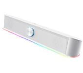 Barra de sonido - Trust GXT 619W THORNE, USB, Alámbrico, Con RGB, Blanco