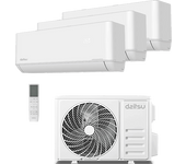 Aire acondicionado Split 3 x 1 - Daitsu Free Max DSM-912KDT-4, 3010 fg/h, Wi-Fi, Inverter, Blanco