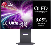 Monitor gaming - LG UltraGear™ 32GS95UV-B, 32" UHD 4K/2K Dual Mode, 240 Hz, 0.03 ms, OLED, 2x HDMI, Altura ajustable, Altavoces incorporados