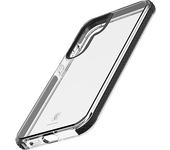 Funda móvil - CellularLine TETRA, Para Samsung Galaxy S25, Negro y Transparente