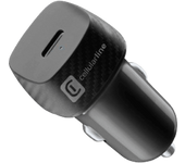 Cargador USB para coche - CellularLine CBRUSBCPD20WK, 1 Puerto USB-C, 20 W, Universal, Negro