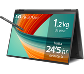 REACONDICIONADO Seminuevo Muy bueno Convertible 2 en 1 - LG 14T90R-G.AA75B, 14" WUXGA, Intel® Evo™ Core™ i7-1360P, 16GB RAM, 512GB, Windows 11 Home